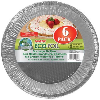 Handi-Foil 22305TL-010 Pie Pan, 9 in OAL, Aluminum