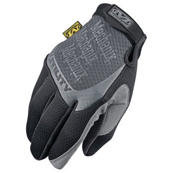 Mechanix Wear H15-05-009 Work Gloves, Men's, M, 9 in L, Reinforced Thumb, Hook-and-Loop Cuff, Synthetic Leather, Black