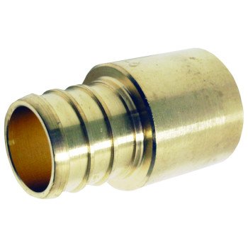 Apollo APXMSA11 Pipe Adapter, 1 in, PEX x Male Solder, Brass, 200 psi Pressure