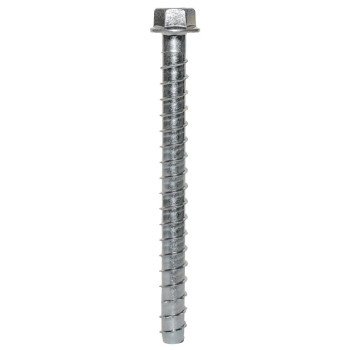 Simpson Strong-Tie Titen HD THDB62800HF1 Screw, 5/8 in Thread, 8 in L, Washer Head, Hex Drive, Carbon Steel, Zinc