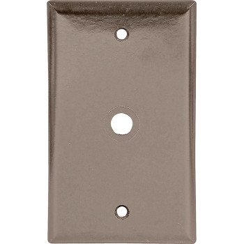 Eaton Wiring Devices 2128 2128B-BOX Wallplate, 4-1/2 in L, 2-3/4 in W, 1 -Gang, Thermoset, Brown, High-Gloss