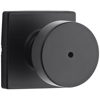 Weiser GA331 CBK514 SQT Privacy Door Knob, Zinc, Iron Black