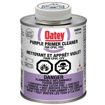 Oatey 48944/31491 Primer/Cleaner, Liquid, Purple, 473 mL