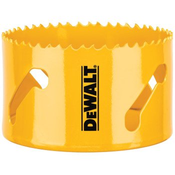 DEWALT DAH180052 Hole Saw, 3-1/4 in Dia, 1-3/4 in D Cutting, 5/8-18 Arbor, 4/5 TPI, HSS Cutting Edge