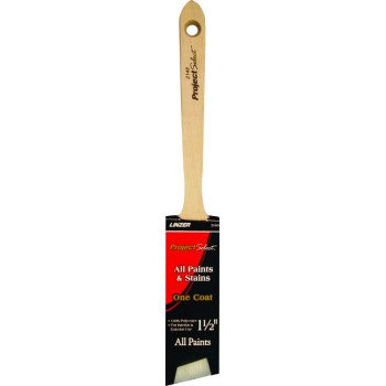 Linzer WC 2140-1.5 Paint Brush, 1-1/2 in W, 2-1/2 in L Bristle, Polyester Bristle, Sash Handle