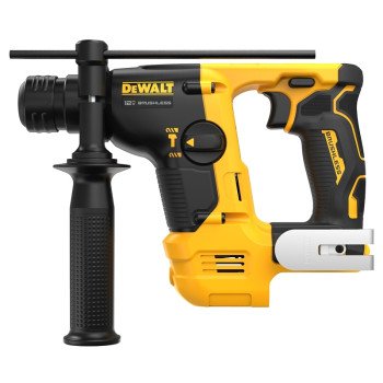 DEWALT XTREME Series DCH072B Brushless Rotary Hammer, Tool Only, 12 V, 9/16 in Chuck, SDS Plus Chuck, 0 to 4280 bpm