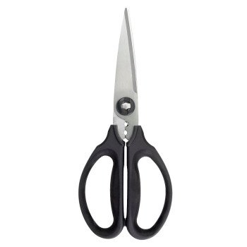 Good Grips 1072121 Kitchen and Herb Scissors, Stainless Steel Blade, Plastic Handle, Black, 8-3/4 in OAL