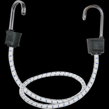 Keeper Twin Anchor 06272 Bungee Cord, 18 in L, Rubber, Hook End