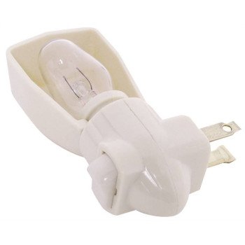 Eaton Wiring Devices BP850V Night Light, 15 A, 125 V, 4 W, Incandescent Lamp, Ivory Light, Plastic Fixture