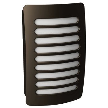 AmerTac Louver Decoplug NL-DPLV-DB Night Light, 120 V, 0.9 W, LED Lamp, Warm White Light, 2 Lumens, 3000 K Color Temp