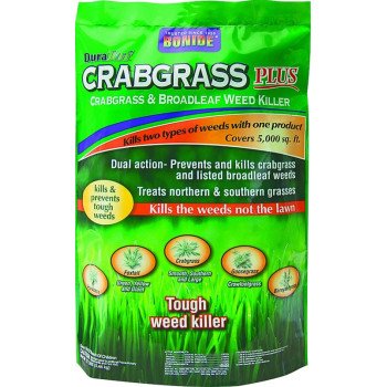 Bonide 60492 Crabgrass and Broadleaf Weed Killer, Granular, White, 12 lb