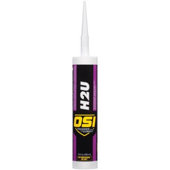 OSI 1256965 Window/Door/Siding Sealant, Clear, 1 to 14 Days Curing, >40 deg F, 10 fl-oz Cartridge