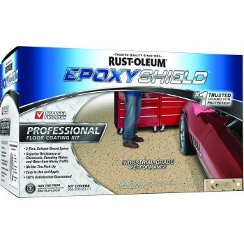 Rust-Oleum 238466 Floor Coating Kit, Semi-Gloss, Dunes Tan, Liquid