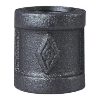 ProSource 21-1/2B Pipe Coupling, 1/2 in, FIP, Steel, SCH 40 Schedule, 300 psi Pressure