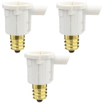 PowerZone ORPCAC311 Candelabra Base Adapters, 120 V, White