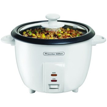 Proctor Silex 37533 Rice Cooker, 10 Cups Capacity, White