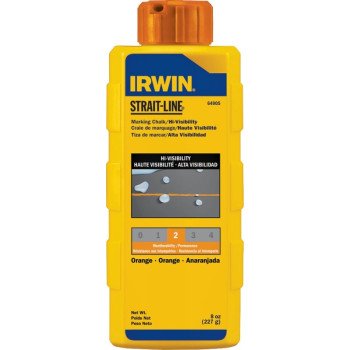 Irwin 64905 Marking Chalk Refill, Orange, Temporary