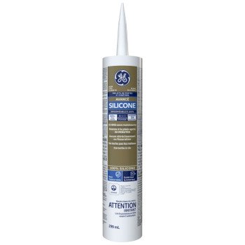 GE Silicone II SE2180 Window and Door Sealant, White, 299 mL