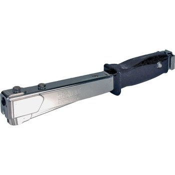 Senco PC0700 Hammer Stapler, 168 Magazine, 7/16 in W Crown, 3/8 in L Leg, Steel Staple