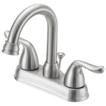 Boston Harbor TQ-5111080NP Lavatory Faucet, 1.2 gpm, 2-Faucet Handle, 3-Faucet Hole, Metal/Plastic, Brushed Nickel