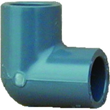 Lasco 806020BC Pipe Elbow, 2 in, Slip, 90 deg Angle, PVC, SCH 80 Schedule