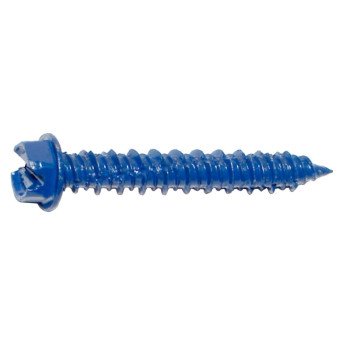 Midwest Fastener 09267 Masonry Screw, 1/4 in Dia, 1-3/4 in L, Steel, 100/PK