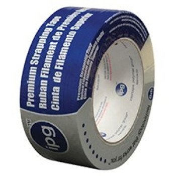 IPG 9718 Strapping Tape, 60 yd L, 1-7/8 in W, Polypropylene Backing, Natural