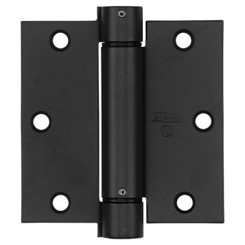 National Hardware N350-769 Spring Hinge, 3-1/2 in L x 3-1/2 in W Dimensions, Steel, Oil-Rubbed Bronze, 30 lb