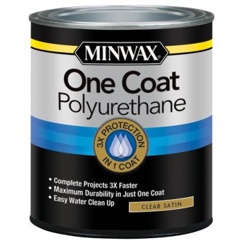 Minwax 356050000 Polyurethane, Satin, Liquid, Clear, 1 qt