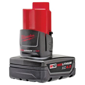 Milwaukee 48-11-2440 Rechargeable Battery Pack, 12 V Battery, 4 Ah