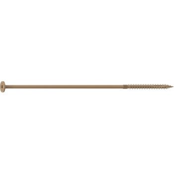 Camo 0360279 Structural Screw, 1/4 in Thread, 10 in L, Flat Head, Star Drive, Sharp Point, PROTECH Ultra 4 Coated, 250