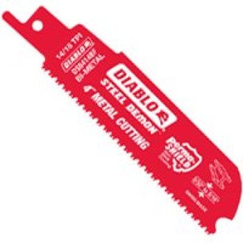 Diablo DS0414BF2 Reciprocating Saw Blade, 4 in L, 14/18 TPI