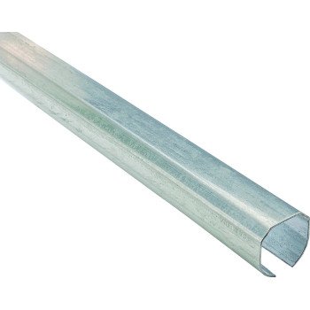 National Hardware N193-771 Round Rail, Steel, Galvanized, 2-3/8 in W, 2-13/32 in H, 120 in L