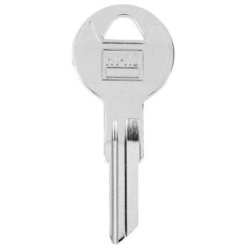 Hy-Ko 11010IN4 Key Blank, Brass, Nickel-Plated, For: Independent/Ilco IN4 Door Locks