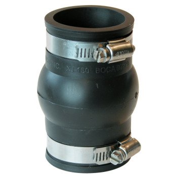 Fernco PXJ-150 Expansion Joint Coupling, 1-1/2 in, PVC, 4.3 psi Pressure