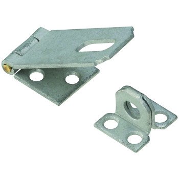 National Hardware V30 Series N102-723 Safety Hasp, 2-1/2 in L, Galvanized Steel, Non-Swivel Staple