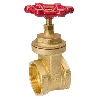 B & K 100-010 Gate Valve, 3 in Connection, Threaded, 125, 200 psi Pressure, Brass Body