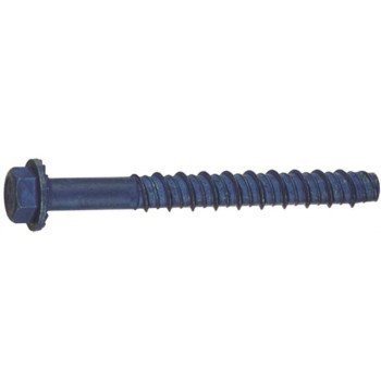 Tapcon 11414 Screw Anchor, Hex Drive, Steel, Metallic