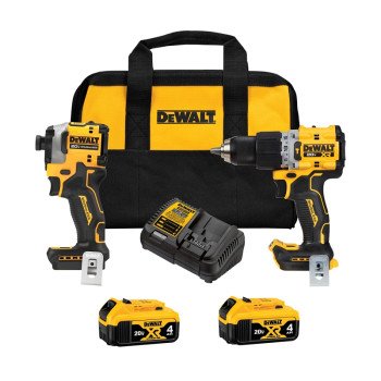 DEWALT DCK2050M2 Cordless Combo Kit, Battery Included, 4 Ah, 20 V, Lithium-Ion