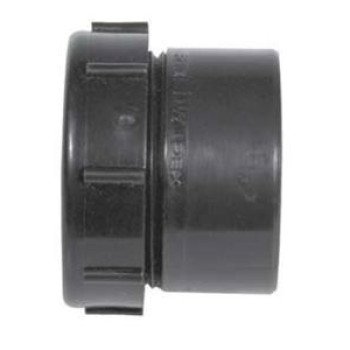 IPEX 027476 Pipe Adapter, 1-1/4 in, Spigot x Plastic Nut x Male, ABS, Black, SCH 40 Schedule