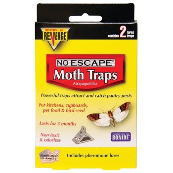 Bonide REVENGE 124 Moth Traps, Solid, Mild, Clear/Light Yellow