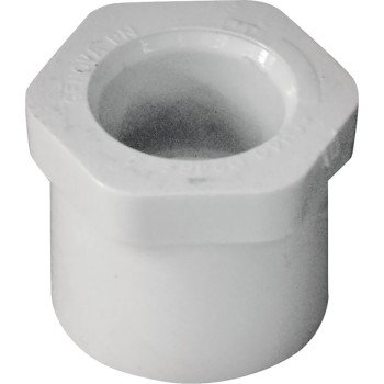 IPEX 435648 Reducing Bushing, 1 x 1/2 in, Spigot x Socket, White, SCH 40 Schedule, 150 psi Pressure