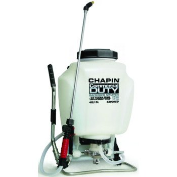 Chapin 63900 Backpack Sprayer, 4 gal Tank, Poly Tank, 25 ft Horizontal, 23 ft Vertical Spray Range, 48 in L Hose