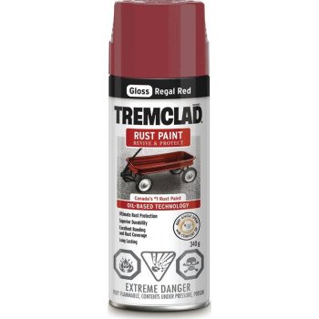 Rust-Oleum 27001B522 Rust Preventative Spray Paint, Gloss, Regal Red, 340 g, Can