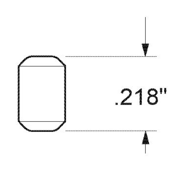 Kwikset 83103-001 Tapered Collar, Zinc, Gold, Specifications: #3 Size