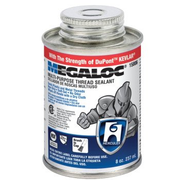 Hercules Megaloc 15806 Thread Sealant, 8 oz, Can, Liquid, Paste, Blue