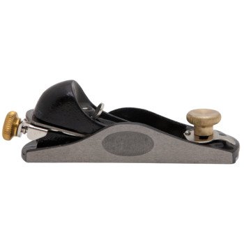 STANLEY Surform Series 12-960 Low Angle Block Plane, 1-3/8 in W Blade, Iron Body, Gray