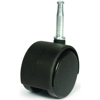 Dh Casters C-T20S1BK Swivel Caster, 2 in Dia Wheel, Plastic Wheel, Black, 85 lb