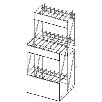 Loxcreen WS09430423 Display Rack, Free-Standing