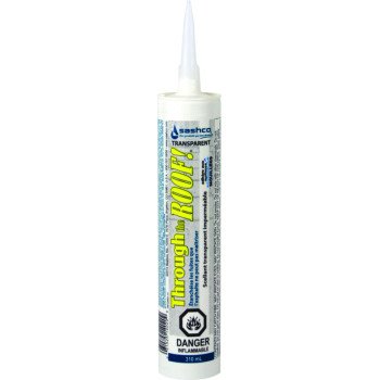 Sashco 14020 Roof Sealant, Clear, Liquid, 10.5 oz, Cartridge